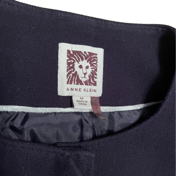 Elegant Anne Klein Eggplant Colour Blazer Size 4P - Picture 5 of 6